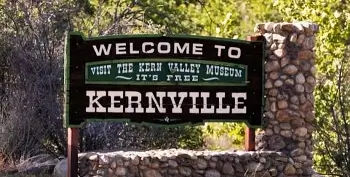 Photo of the Kernville Welcome Sign